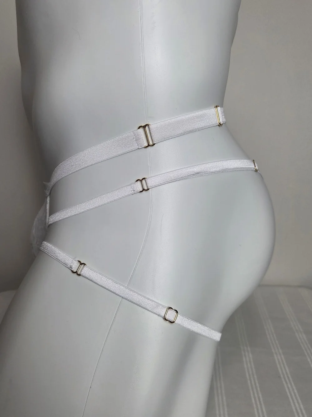 Cosabella Men's White Strappy Lace Briefs